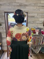 ラッコのおひるね&nbsp;ボブアレンジ　袴