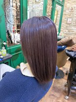 ヘアーラウンジ アンフィ 井土ヶ谷(Hair Lounge Anphi) ラベンダーグレージュ/ブリーチあり