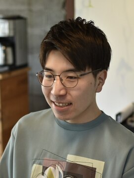リム メンズヘア(LIM men's hair) 爽やかアップバングマッシュ【メンズカット/倉敷/中島/美容院】