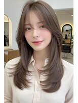 ノイエ 原宿 北参道(NoIE) ハッシュカットシースルーバングフレンチバングレイヤーカット