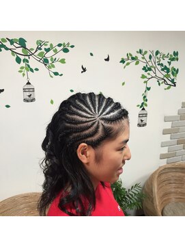 アーチフォーヘアー(a rch for hair) デザイン コーンロウ 渦