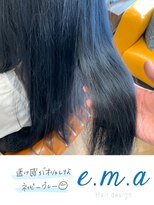 エマヘアデザイン(e.m.a Hair design) ネイビーグレー