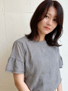 ラシアヘアー(LASIA HAIR) 【LASIA大分/牧駅徒歩5分】韓国風くびれロブ/暗髪ラベンダー