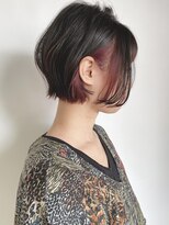 モリオフロムロンドン 原宿本店(morio from London) 【morio原宿】秋ヘアスタイル　くびれボブ インナーカラーピンク