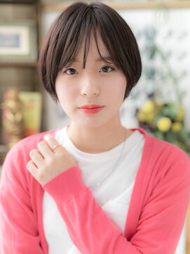 カバーヘアアンドスパ ブリス 浦和(COVER HAIR&SPA bliss) ダークグレージュ小顔前下がり刈り上げボブミニマルボブb