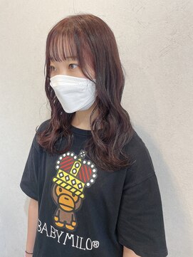 サミット ウル(SUMMIT ulu.) 【ulu yui】ブリーチなし　ピンクブラウン