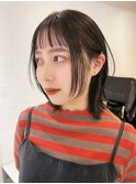 顔まわりウルフ_外ハネボブセクションカラー_ba394861