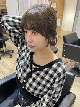 イオエ(ioe) 前髪/アンブレラカラー/こなれミディ/イメチェン/ウェーブパーマ