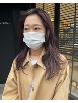 ヘアサロン ガリカ 表参道(hair salon Gallica)&nbsp;大人フェミニンロング/ラベンダーココアブリーチなし