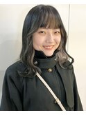 インナーカラー ホワイトベージュ