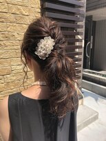 ヘアークリアー 越谷 結婚式およばれアップ