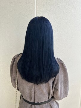 ガリカ シーム(Gallica/SEAM) 【桑原雪音】暗髪ブルーブラック/寒色系カラー/ストレートロング