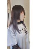 【BelleCoffret】ラベンダーグレージュ 顔まわりウルフ 姫カット