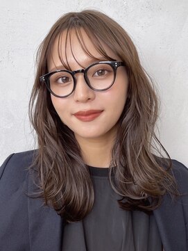 ノイ(noi) 顔周りレイヤーカットグレージュカラーくびれボブベージュカラー