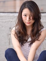 ニコ(nico.)&nbsp;かきあげロング/無造作/くびれカール/アシンメトリー/本厚木