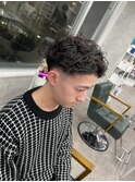 アップバンクメンズショート ツイストスパイラルパーマ