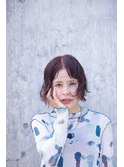 ミニボブ×ナチュラルボブ×前下がりボブ