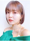 Say.黒髪ボブルフネビージュ小顔ワンレンショートボブミニボブ