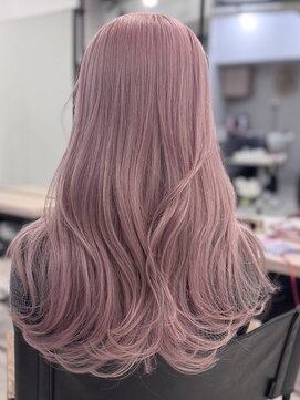 ロウル 渋谷(LOWRL) くすみピンク/ブリーチ/