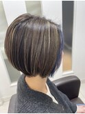 【北見】#ボブ#ショートボブ#ハイライト