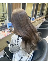 ケンジ 横須賀中央(KENJE)&nbsp;リタッチブリーチで繋げてるグレージュ