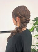 ゆるふわサイド編みおろし＊【amoretto_aika】
