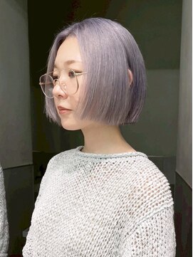 アルバム 新宿(ALBUM SHINJUKU) ハイトーンダブルカラー韓国ヘア美髪ミディアム_ba555623