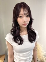 エイム(A-im)&nbsp;顔周りレイヤー×ラベンダーグレージュ　ブリーチなし