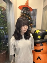 オーシー 四ツ井店(O'sea)&nbsp;顔周りレイヤー×ボルドーカラー