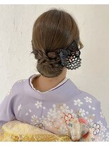 バサラ 大阪梅田店(VASARA) 訪問着 ヘアセット セミロング 和髪 まとめ髪 礼装 大阪