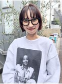 NUDE &nbsp;顔周りレイヤー 切りっぱなしボブ レイヤーボブ ミニボブ