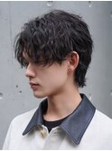 札幌シャドウパーマルーズパーマメンズパーママッシュウルフ緩め