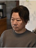 渋髪6:4分けセンターパート【倉敷のメンズカット特化美容院】