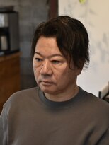 リム メンズヘア(LIM men's hair)&nbsp;渋髪6:4分けセンターパート【倉敷のメンズカット特化美容院】