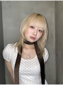 逆アンブレラカラー/ミルクティーベージュ/デザインカラー0430