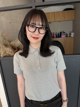 エトワ 中央店(etoi) 大分ハッシュカット胸上鎖骨下ミディアムレイヤースタイルかるめ