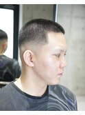 MEN'S/バズカット×ミドルフェード/ボウズ　