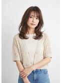 上品ブラウン×ふんわりレイヤーカット