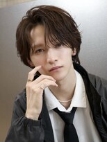 エイド 本店(aid)&nbsp;毛流れニュアンスパーマカルマウルフメンズミディアム