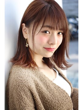 アンアミ オモテサンドウ(Un ami omotesando) 【Un ami】《増永剛大》大人可愛い、切りっぱなしミディアムボブ