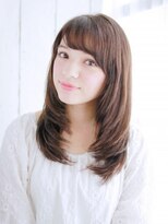 ヘアメイク ナル(hair make nalu)&nbsp;ワンカールのミディアムスタイル