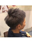 Wカラー×シルバー