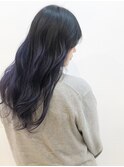 ブルーヴァイオレット×ハイライト×グラデーション/Raffune高田