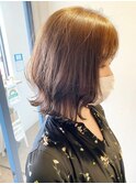 【宮本大輔】大人ウルフ レイヤーボブ 外ハネ お手入れ簡単 小顔
