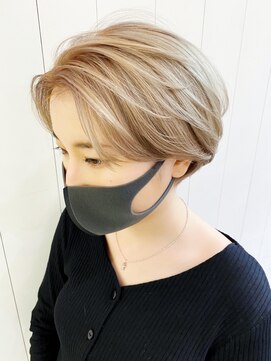 アイティー バイ アルバム 中野店(IT by ALBUM) ライトアッシュ_ミニウルフテラコッタくすみブルー_ba321202