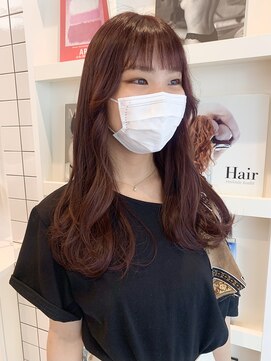 エイトヘアー(8 HAIR) wine red color
