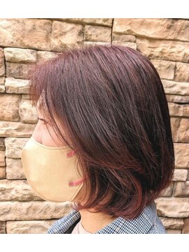 エノモト(ENOMOTO) 立体感ふわふわヘア☆ミディアムボブスカーレット