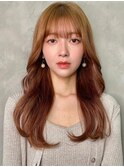 大人ガーリー×ブリーチなし◎前髪/顔周り×韓国ロング[大宮]