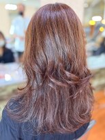 アークスヘアー&nbsp;20代30代40代モカブラウン髪質改善カラー艶感ウェーブヘア