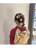 成人式ポニーアレンジ